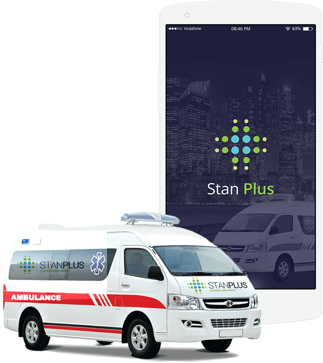 stanplus is an on-demand ambulance facility that operates via an android app