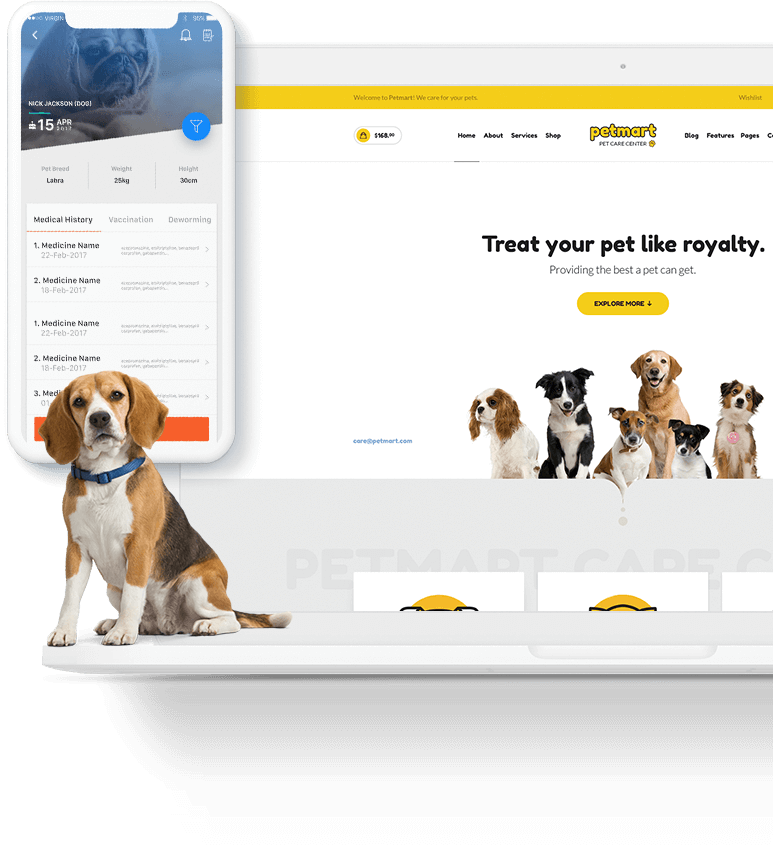 Vetco was built by an android app development company for the better treatment of pet animals