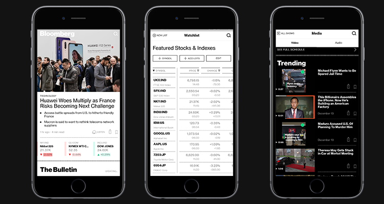 Bloomberg, a Global Provider of Real-time financial news refurbished their Mobile App using React Native App Development.