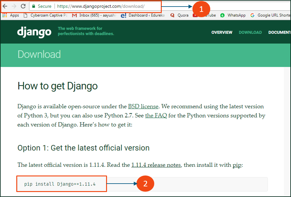 Django-installation