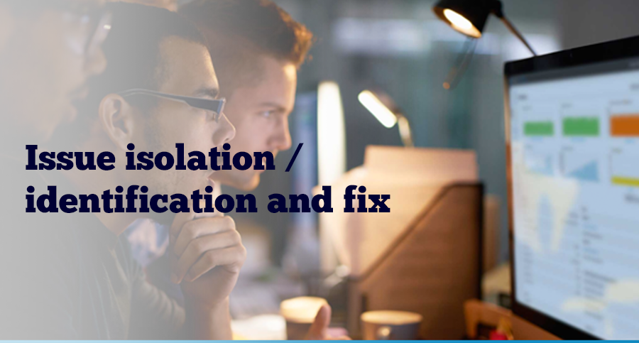 Issue-isolation-identification-and-fix
