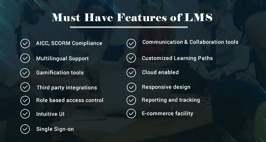 must have features of Learning Management system